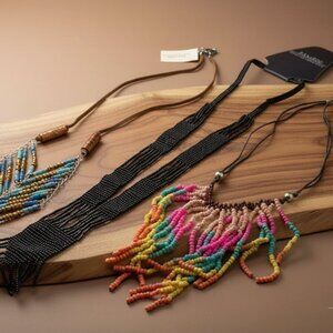 Bamboo Trading company beaded necklace bundle